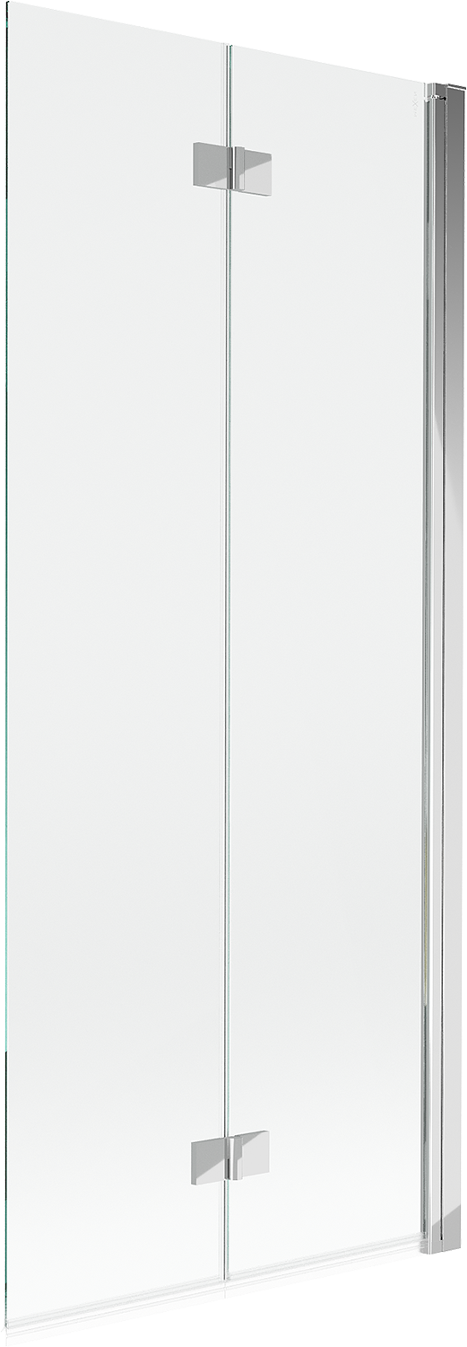 Mexen Mist parawan nawannowy 2-skrzydłowy prawy 80 x 150 cm, transparent, chrom - 8A9-080-002-01-00-P