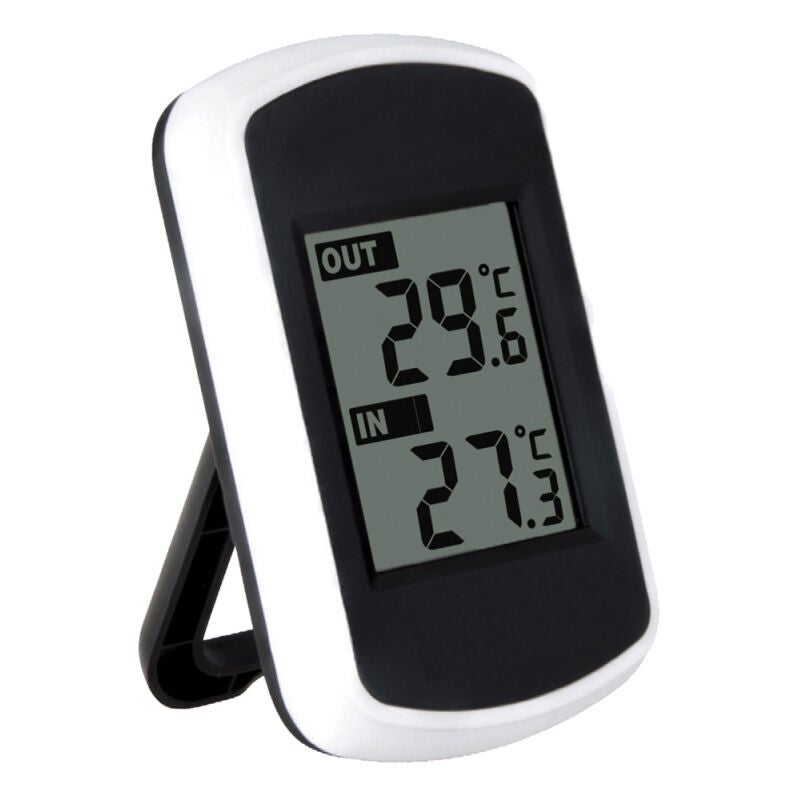 Bezprzewodowy termometr LCD do użytku wewnątrz i na zewnątrz, pomiar temperatury otoczenia