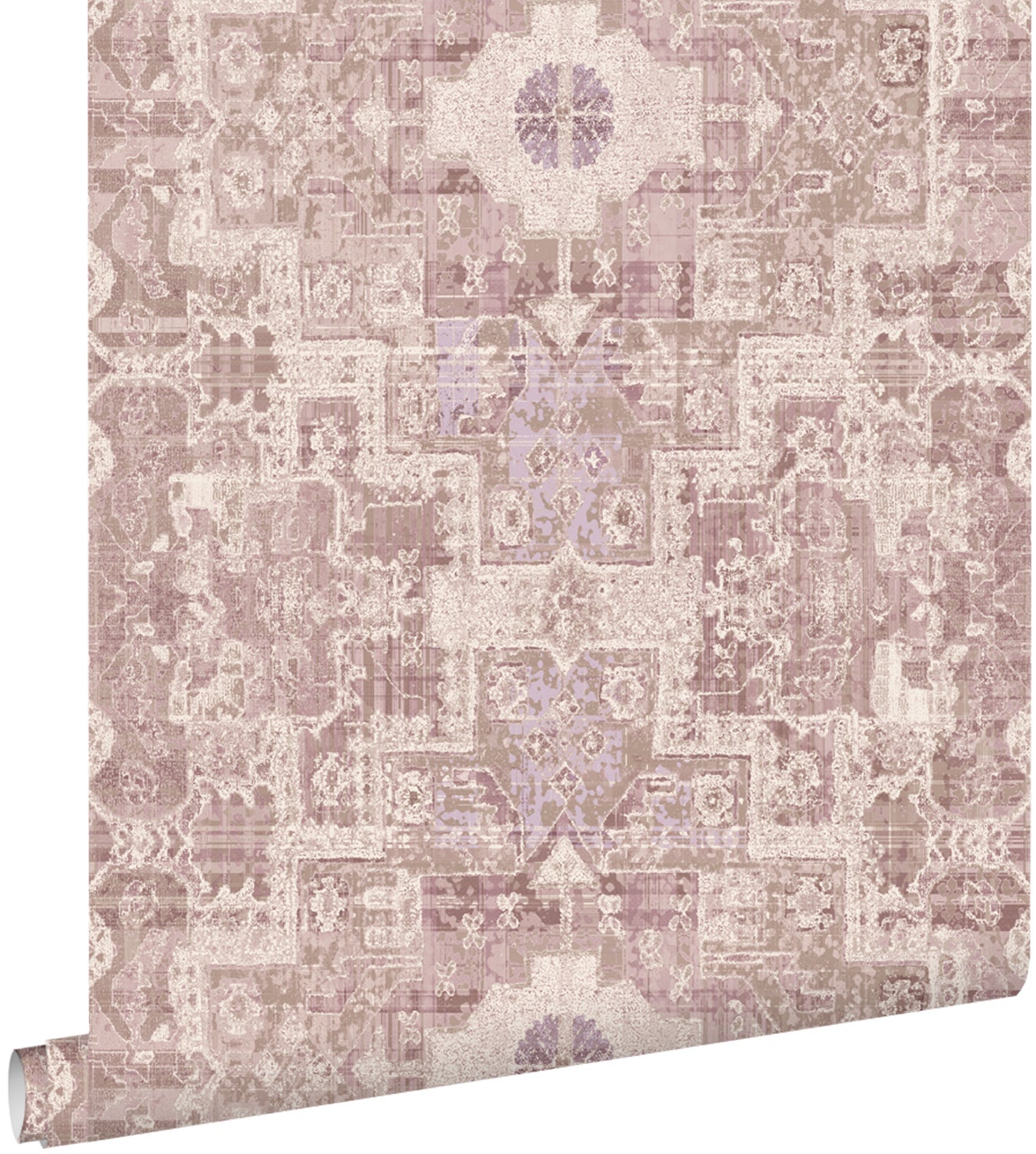 Tapeta orientalny dywan kilim jasnego fioletu - 50 x 900 cm - ESTAHOME