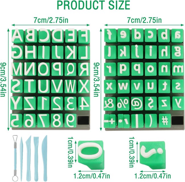 Tampon Alphabet Pour Argile Lettres De L'alphabet Majuscules Et Tampon Alphabet Pour Argile Lettres De L'alphabet Majuscules Et