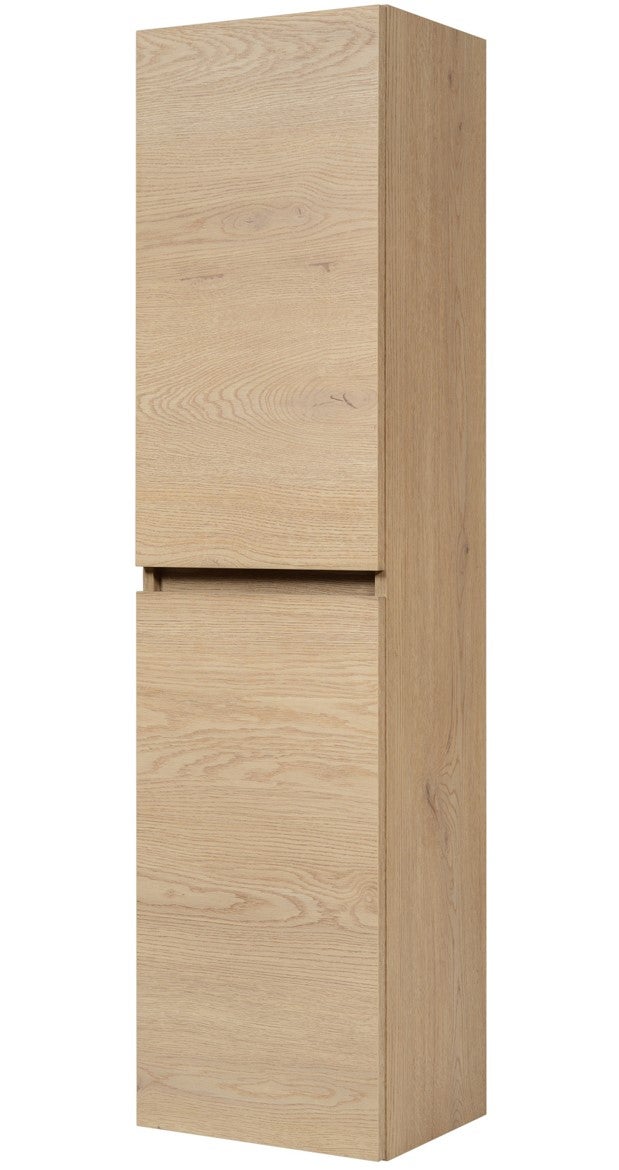 Słupek łazienkowy SIMPLE 136 cm dąb jasny 2 drzwi soft close