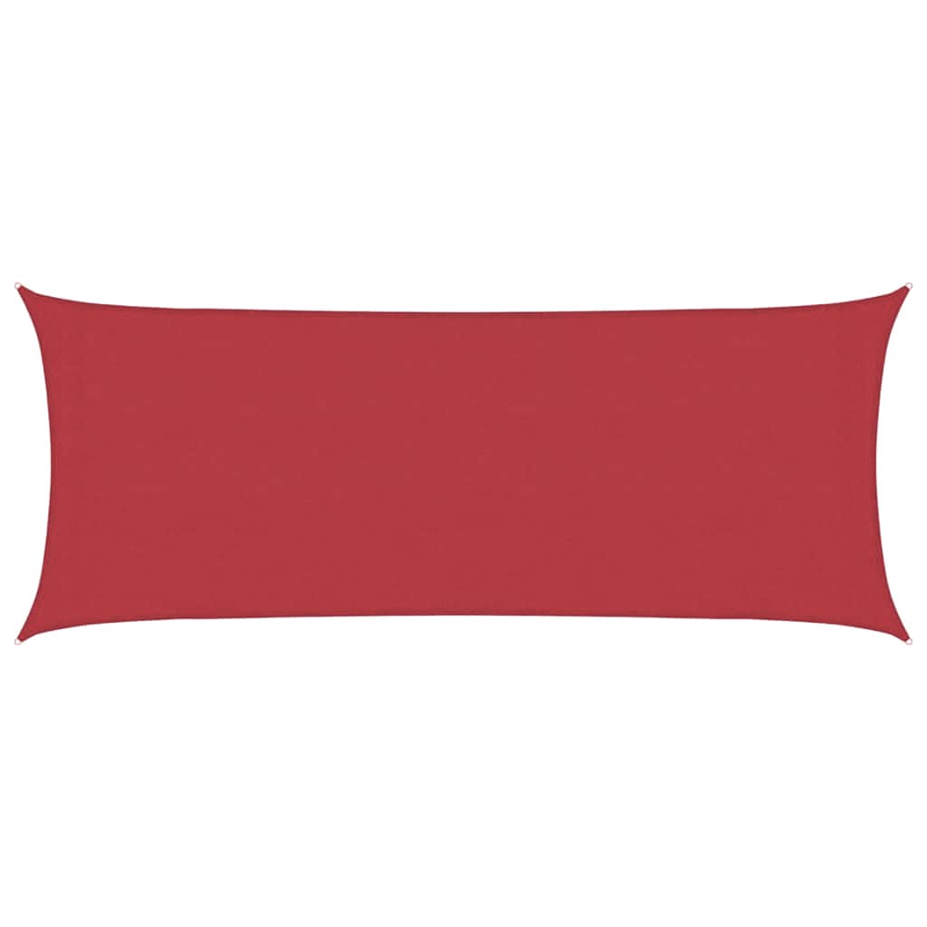 Żagiel przeciwsłoneczny HDPE prostokątny czerwony, ochrona UV na taras i do ogrodu