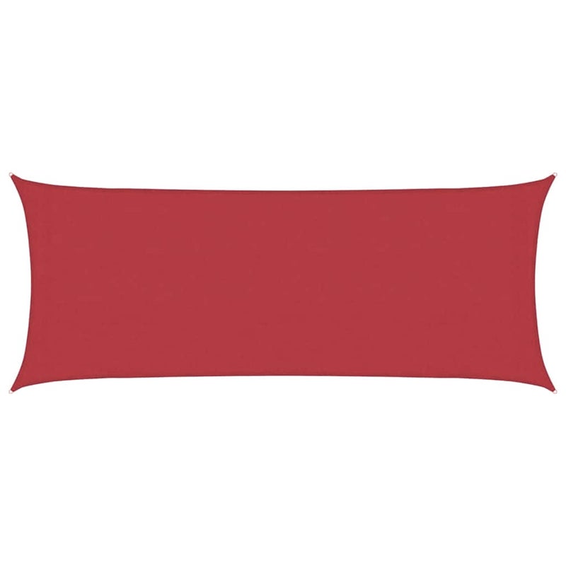 Żagiel przeciwsłoneczny HDPE prostokątny czerwony, ochrona UV na taras i do ogrodu