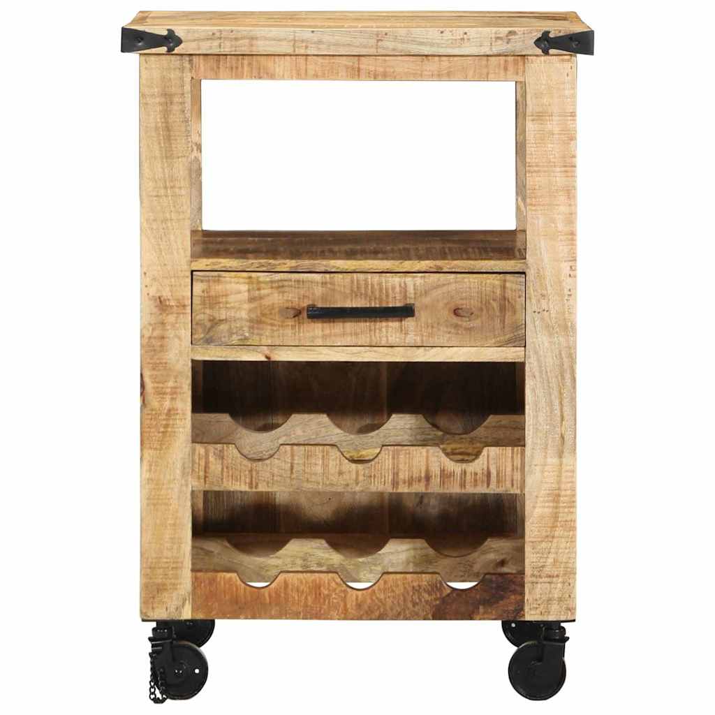 Chariot de cuisine Marron 55 x 40 x 80 cm Bois de mangue massif vidaXL - 5