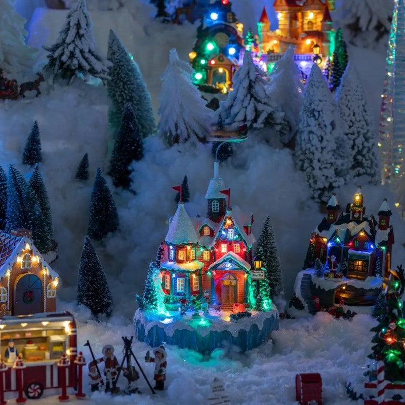 Village lumineux maison du Père Noël 22 LED H.34,5cm musical - Feeric lights & christmas - 3