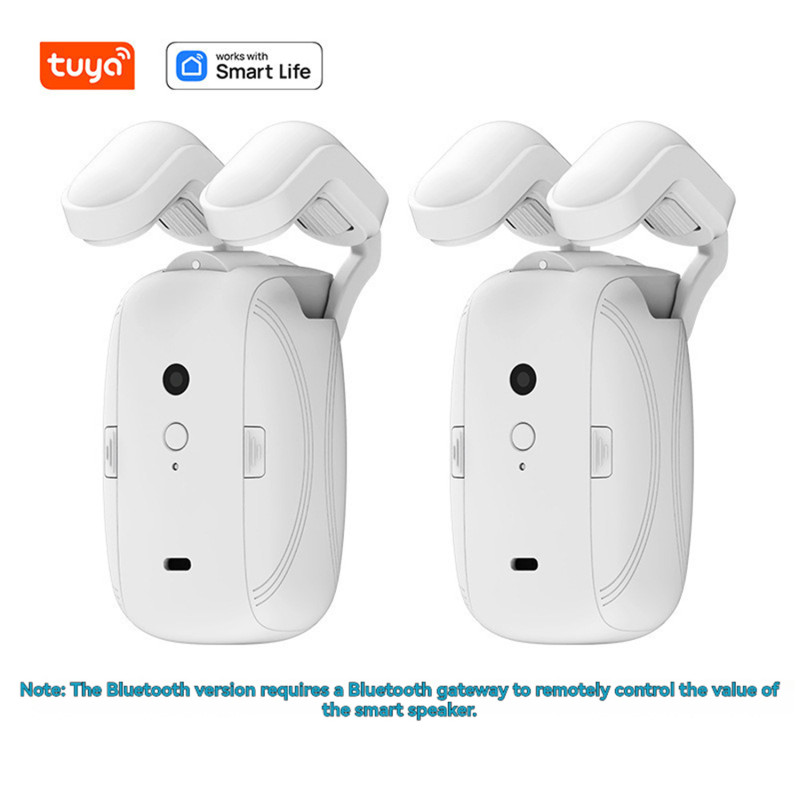 Lot de 2 moteurs de rideaux intelligents Tuya commande vocale Bluetooth application minuterie compatible Google Home tringle romaine - 3