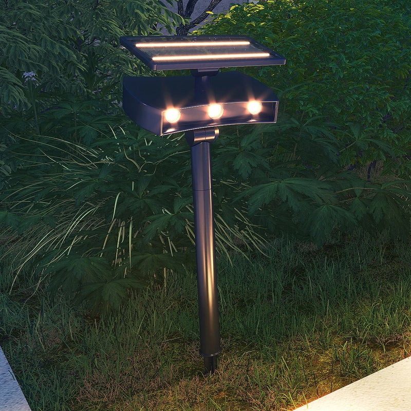 Kinkiet solarny i reflektor 2 w 1 - Wys. 50 cm - BAHRI