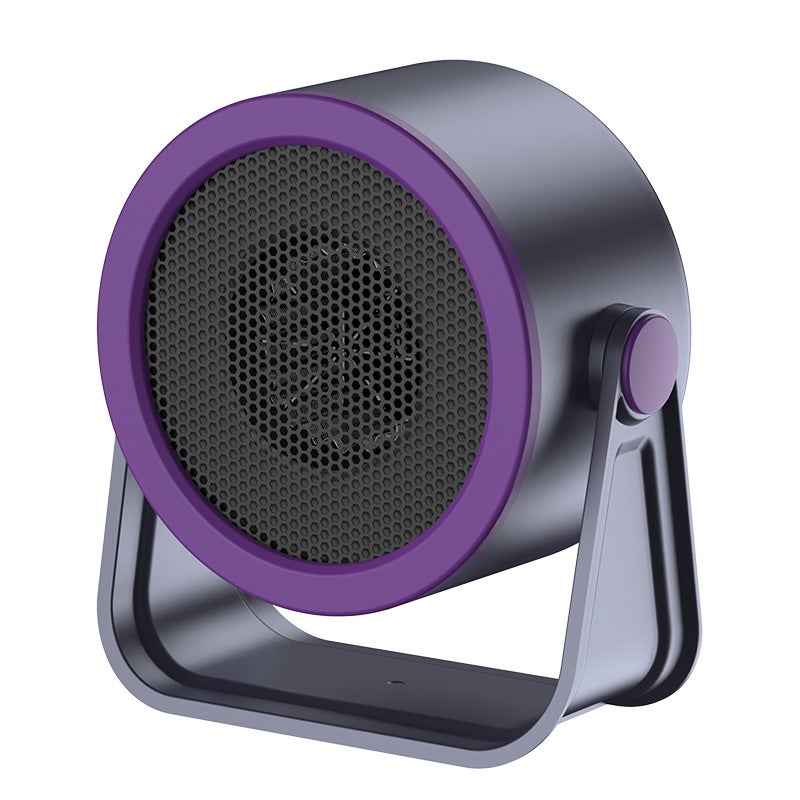 Mały przenośny grzejnik elektryczny, grzejnik domowy, grzejnik biurkowy, szary, 19,7 x 21,2 x 10,9 cm, norma europejska