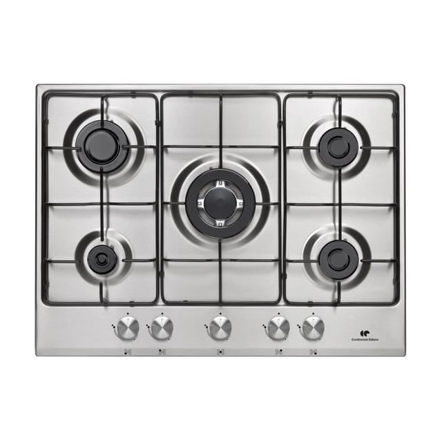 Table 5 foyers CONTINENTAL EDISON - Gaz dont 1 triple couronne inox