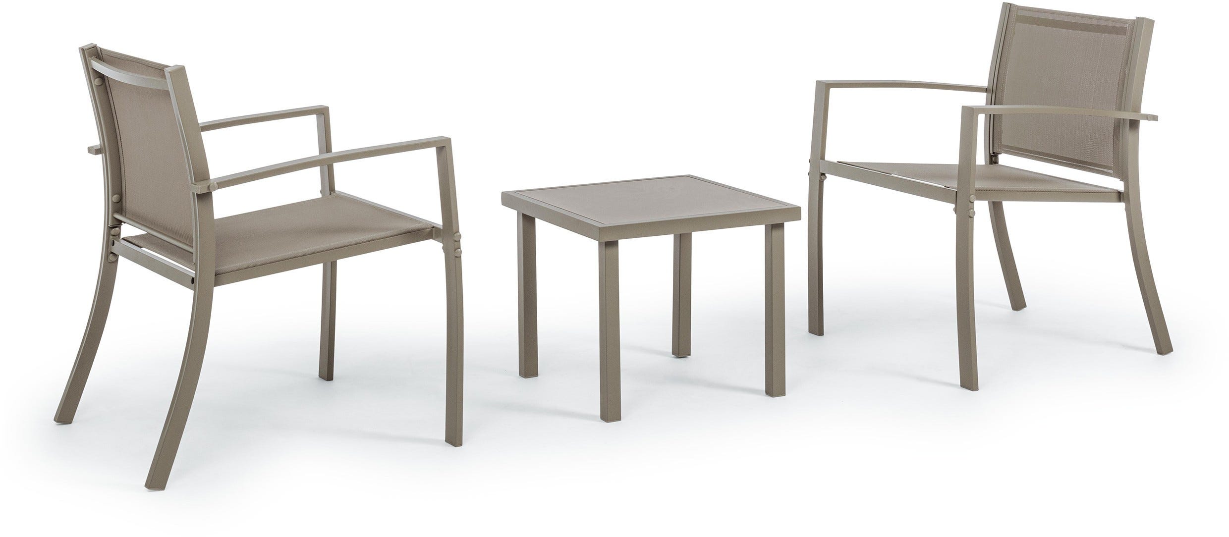 Bizzotto Set Per Giardino O Balcone In Acciaio E Textilene Con