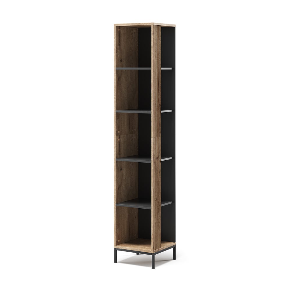 Vicco Armoire De Toilette Eliza Chêne Viking 70x65 Cm - Meuble Salle De Bain Avec 2 Portes Et Rangement