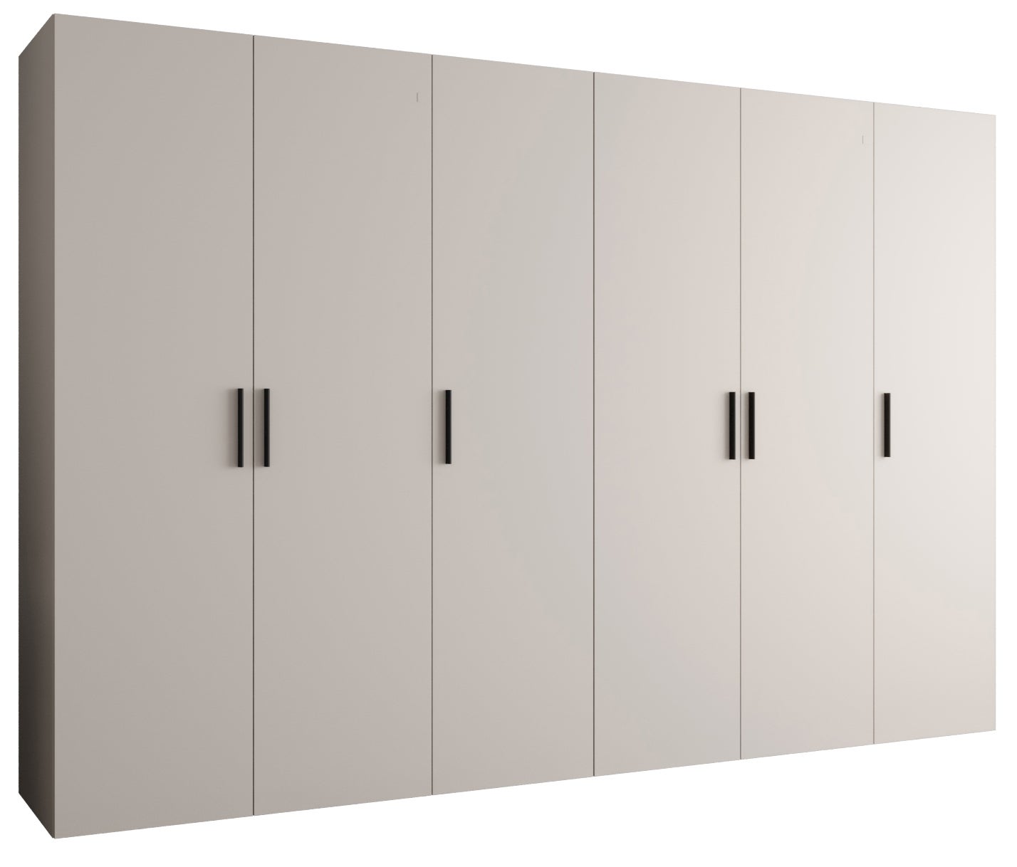 Szafa uchylna otwierana Bari 1 300 x 52 x 202 cm kaszmir + u. czarny Abiks Meble