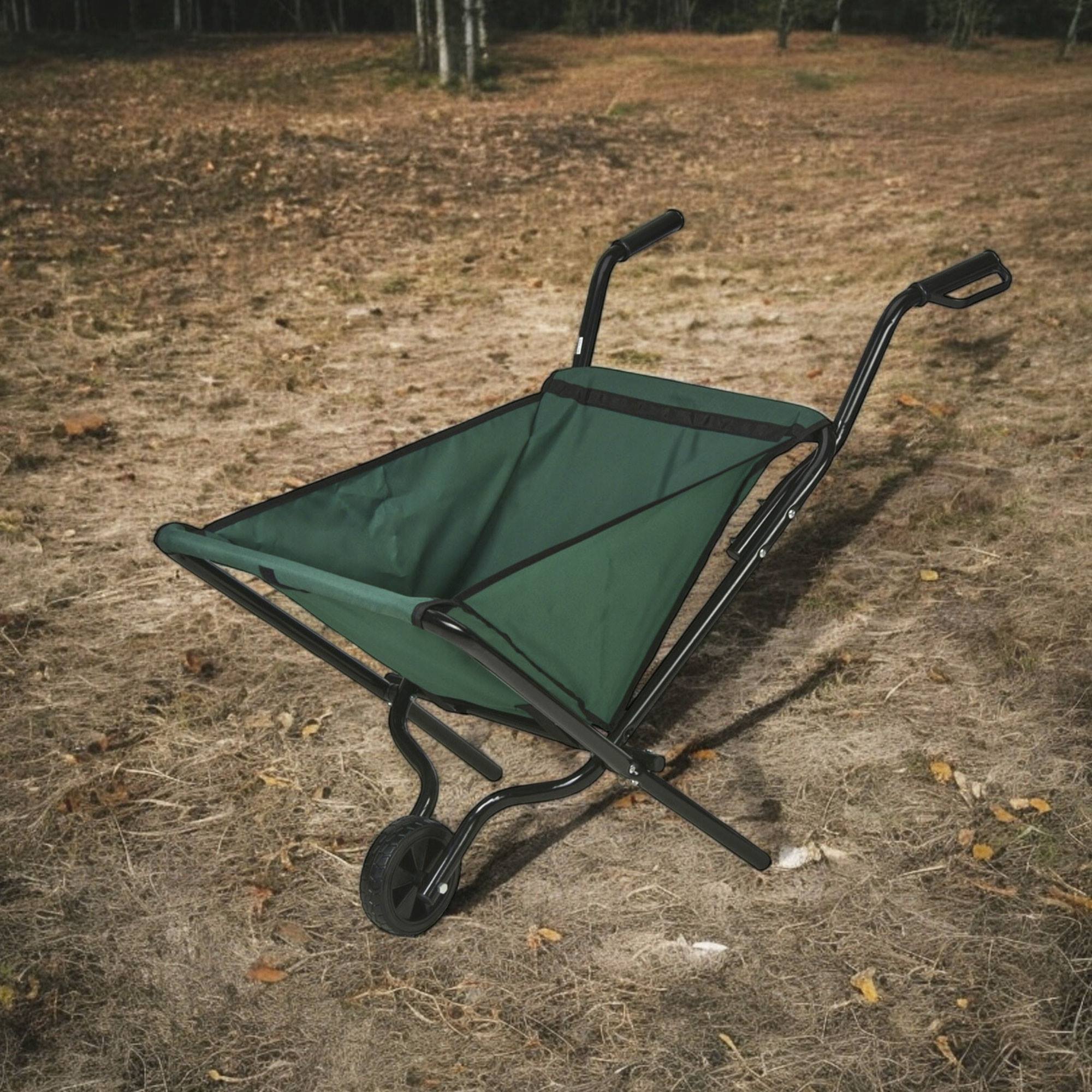 Chariot de chargement pliable vert WellHome - Charge maximale 30-40 kg - 4