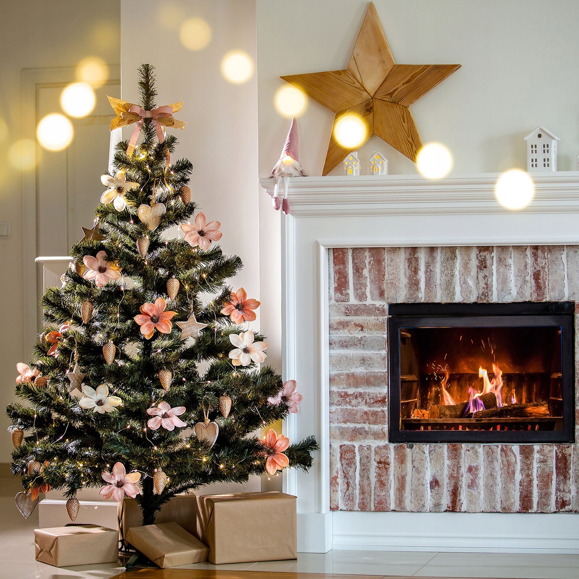 KADAX Árbol de Navidad 220 - Abeto artificial de PVC - con soporte - Árbol decorativo - 435 ramas (Elfo de Navidad 220 cm) - 2