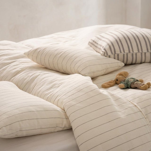 Funda nórdica algodón hilo relieve crudo cama 180 260x240 cm