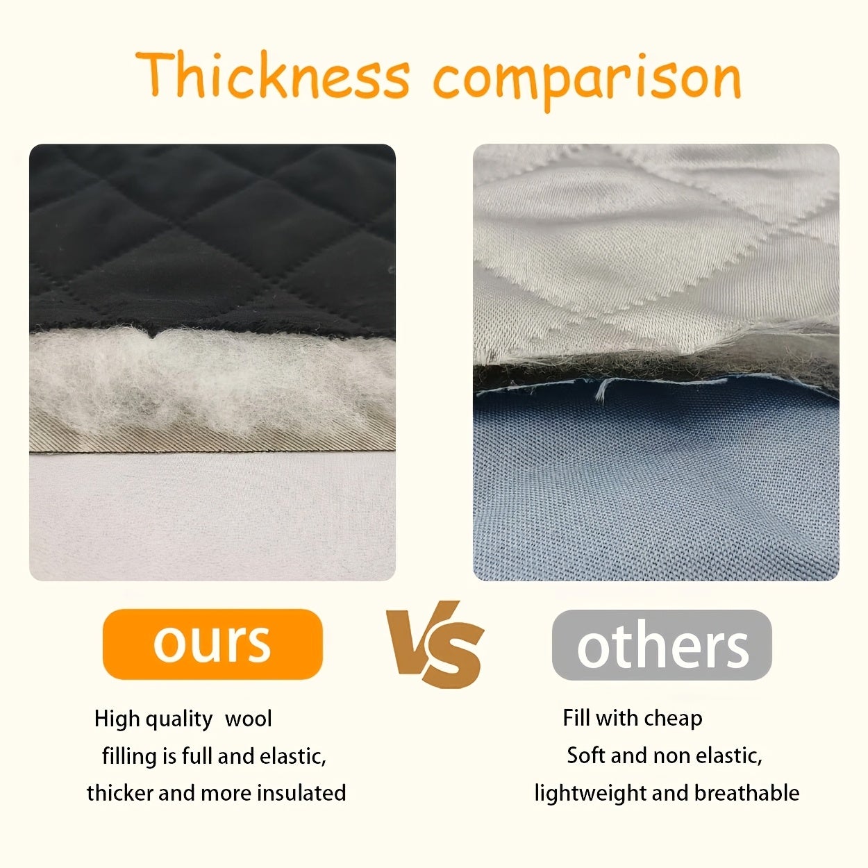 MINICLOSS Rideaux d'hiver épais coupe-vent, rideaux à trois couches isolants contre le froid, rideaux unis doublés de coton (gris, 132 x 160 cm) - 6