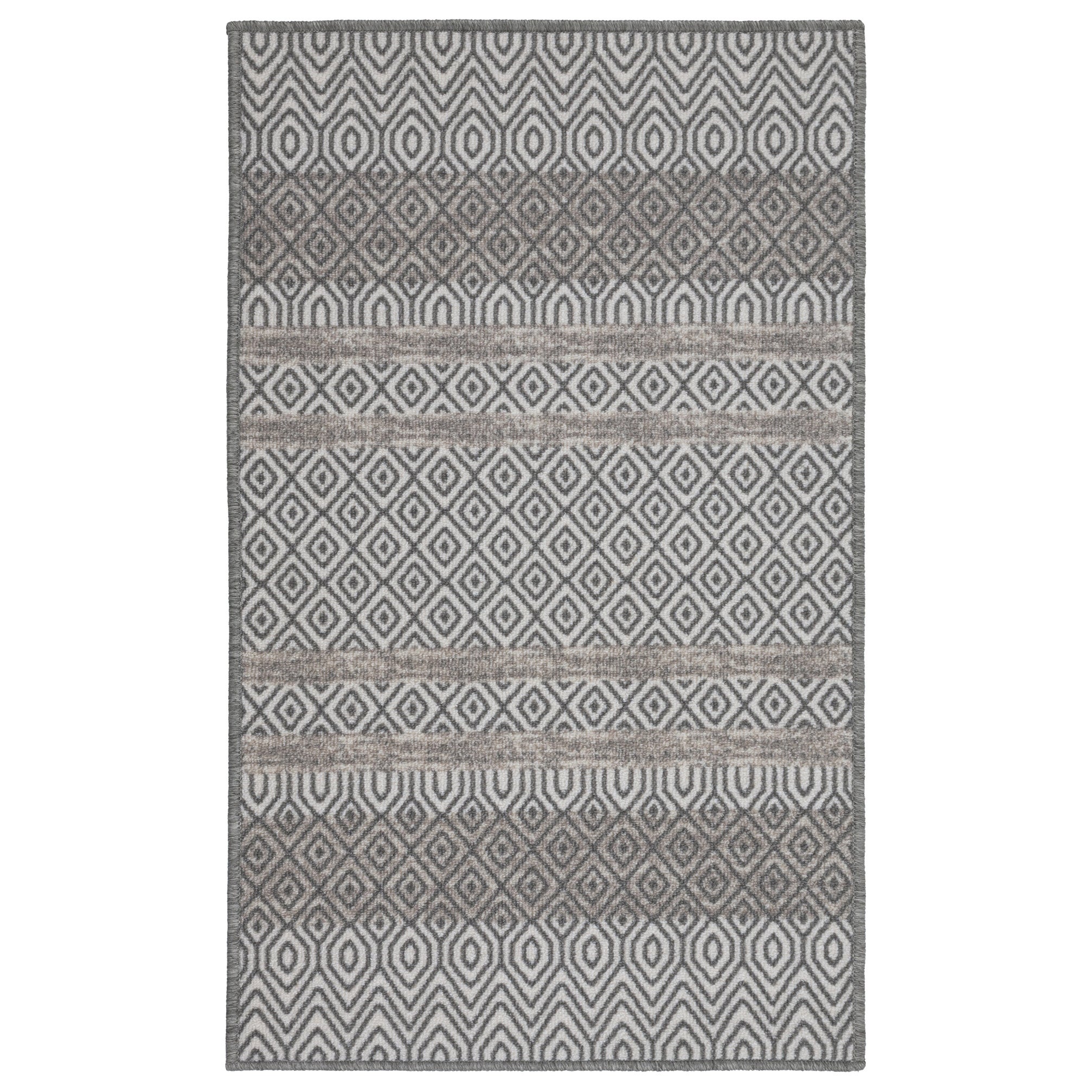 Chodnik antypoślizgowy Vita 60x100 cm Geometryczny szary
