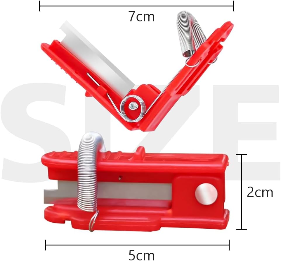 Couteau de jardin multifonctionnel pour couper les feuilles et cueillir les fruits, outil de récolte (rouge, lot de 10). - 5