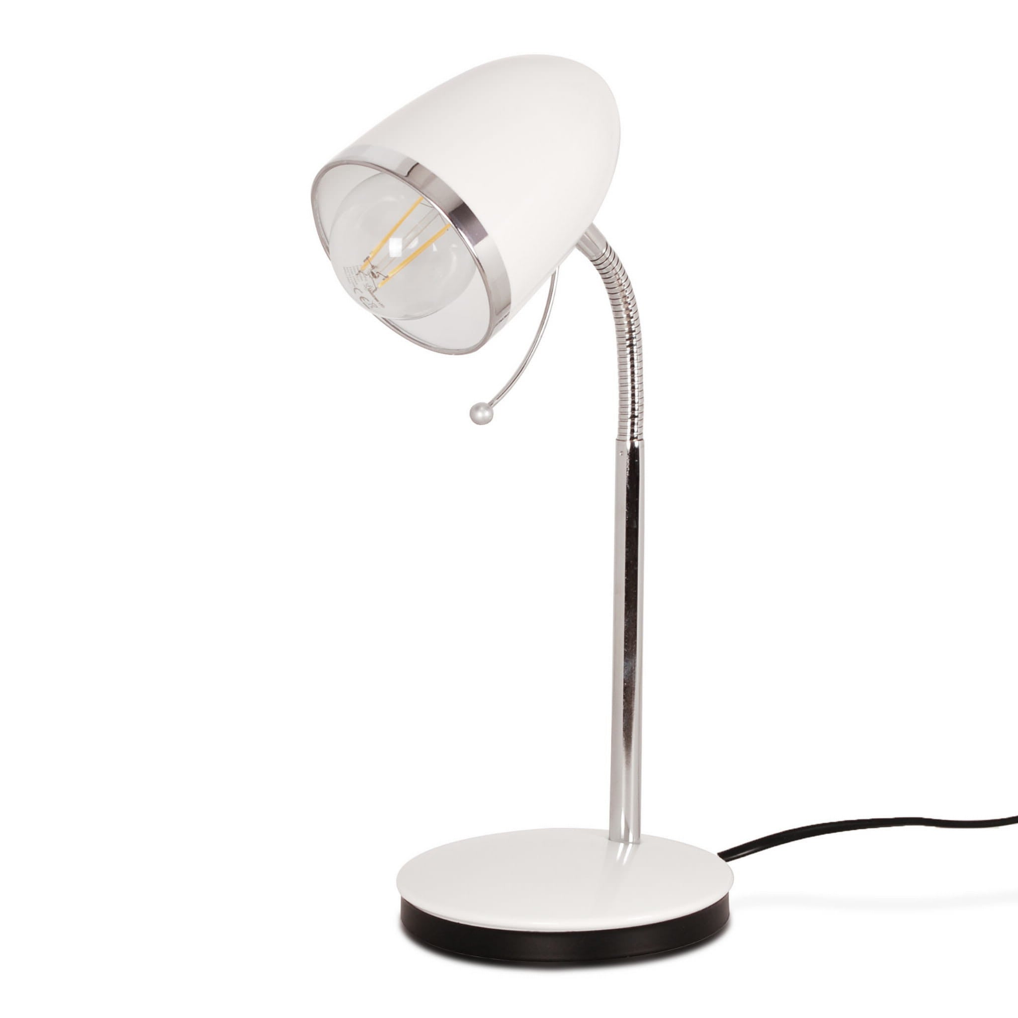 Lampka biurkowa szkolna biała KAJTEK Kaja K-MT-200