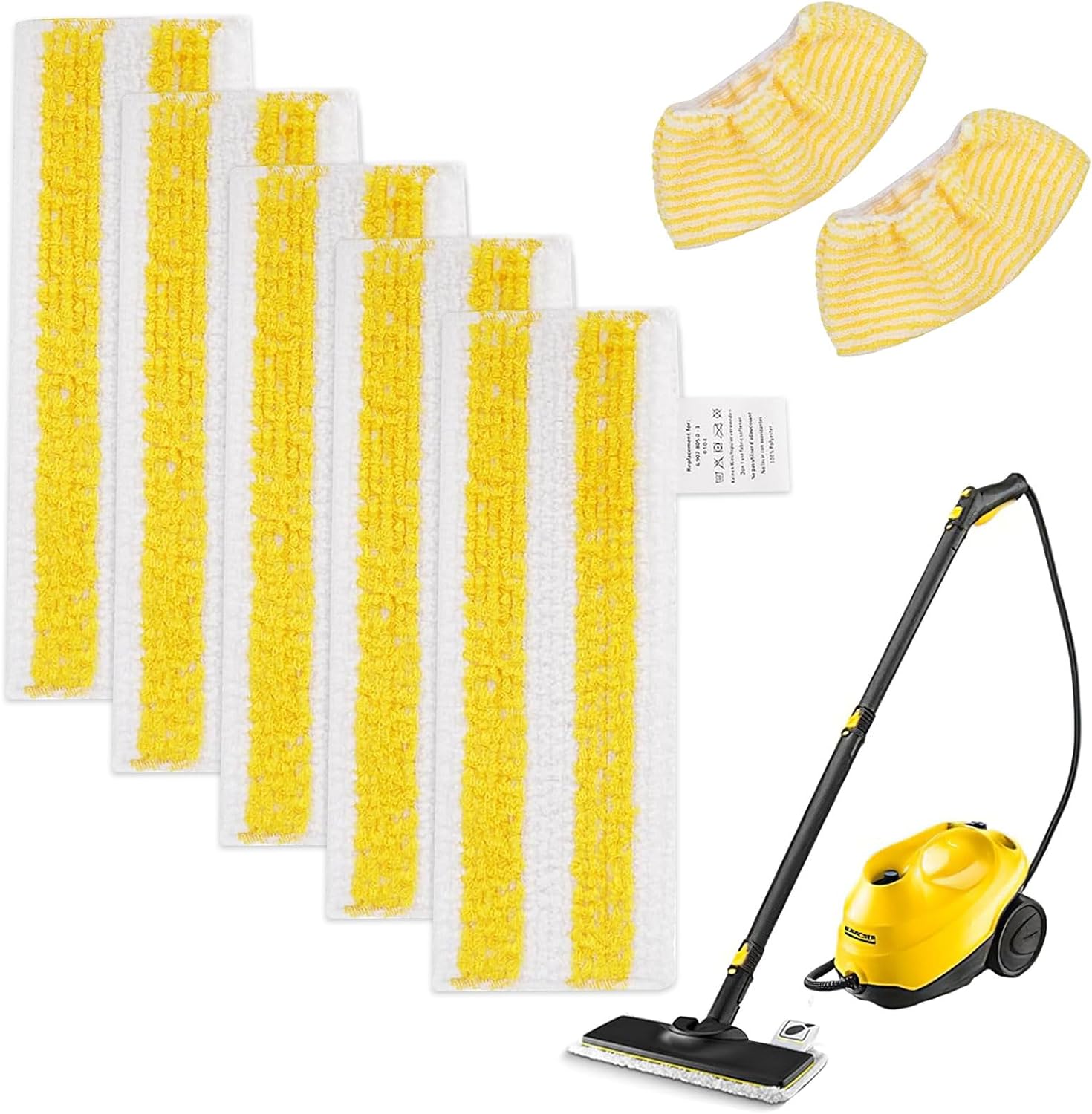 7 sztuk ściereczek wymiennych z mikrofibry, kompatybilnych z Karcher Easyfix SC1, SC2, SC3, SC4, SC5, akcesoria wymienne
