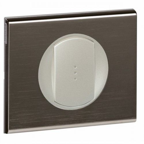 Interrupteur va et vient témoin sans Neutre Céliane Nickel Sombre Satiné Non Legrand - 2