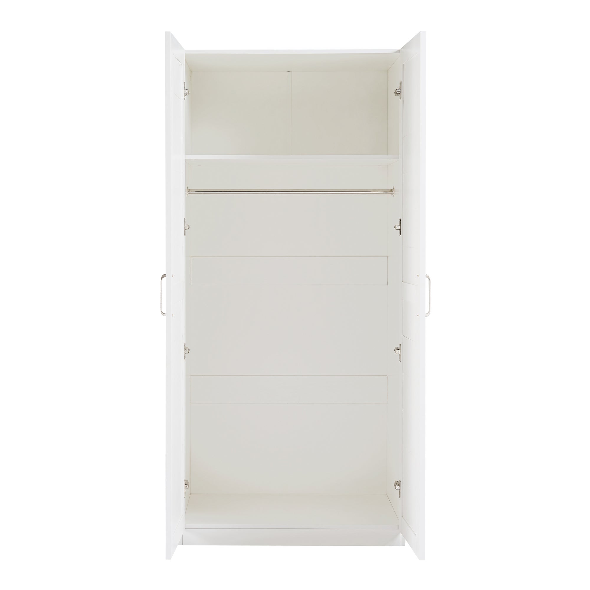 Armoire de chambre Finning 1 étagère MDF 176 x 80 x 52 cm blanc [en.casa] - 6