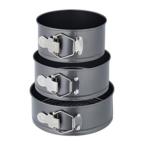 Teglie Rotonde da 8 Pollici per Mini Torte con Fondo Rimovibile in Acciaio al Carbonio