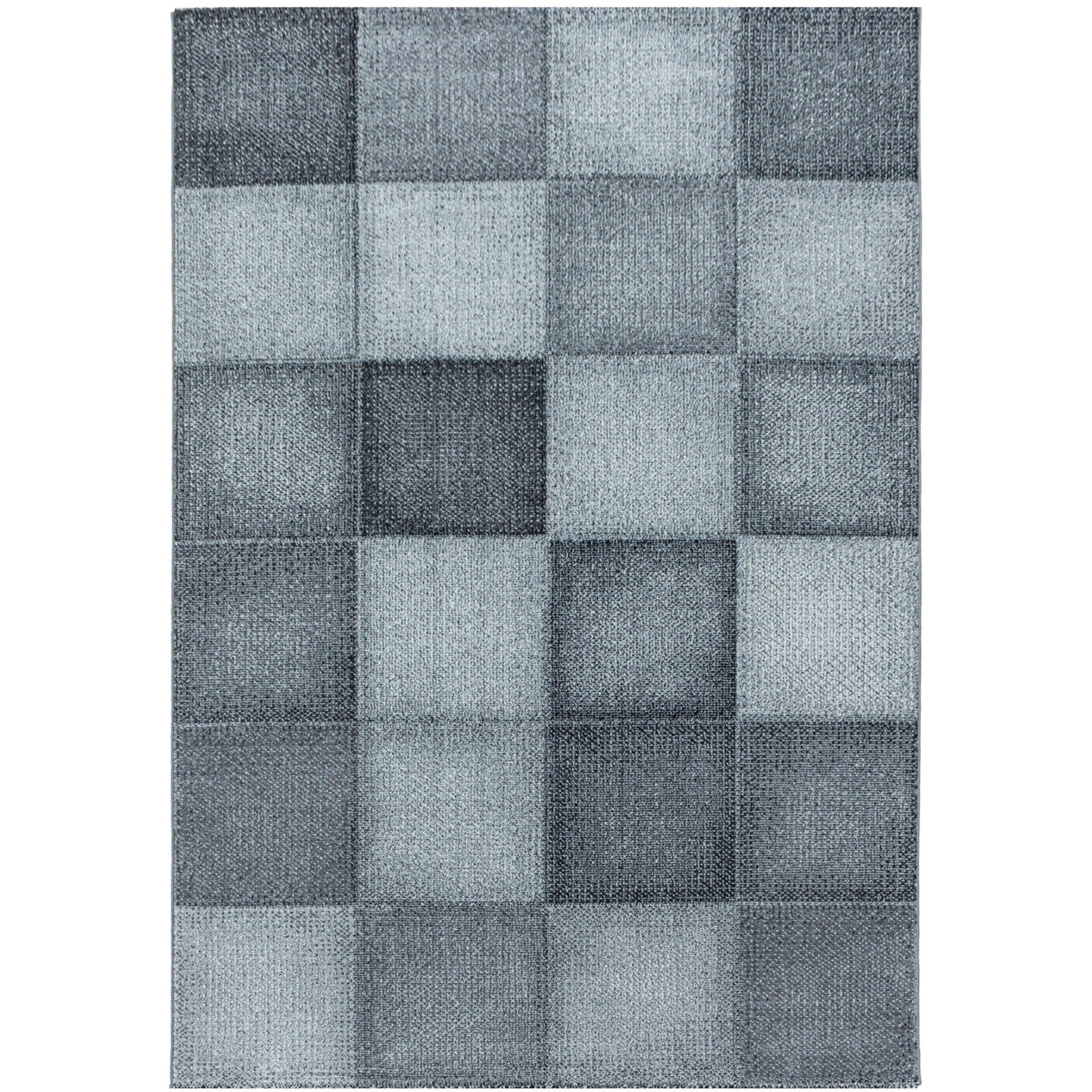 Tapis patchwork vintage gris lavable 80x150 cm