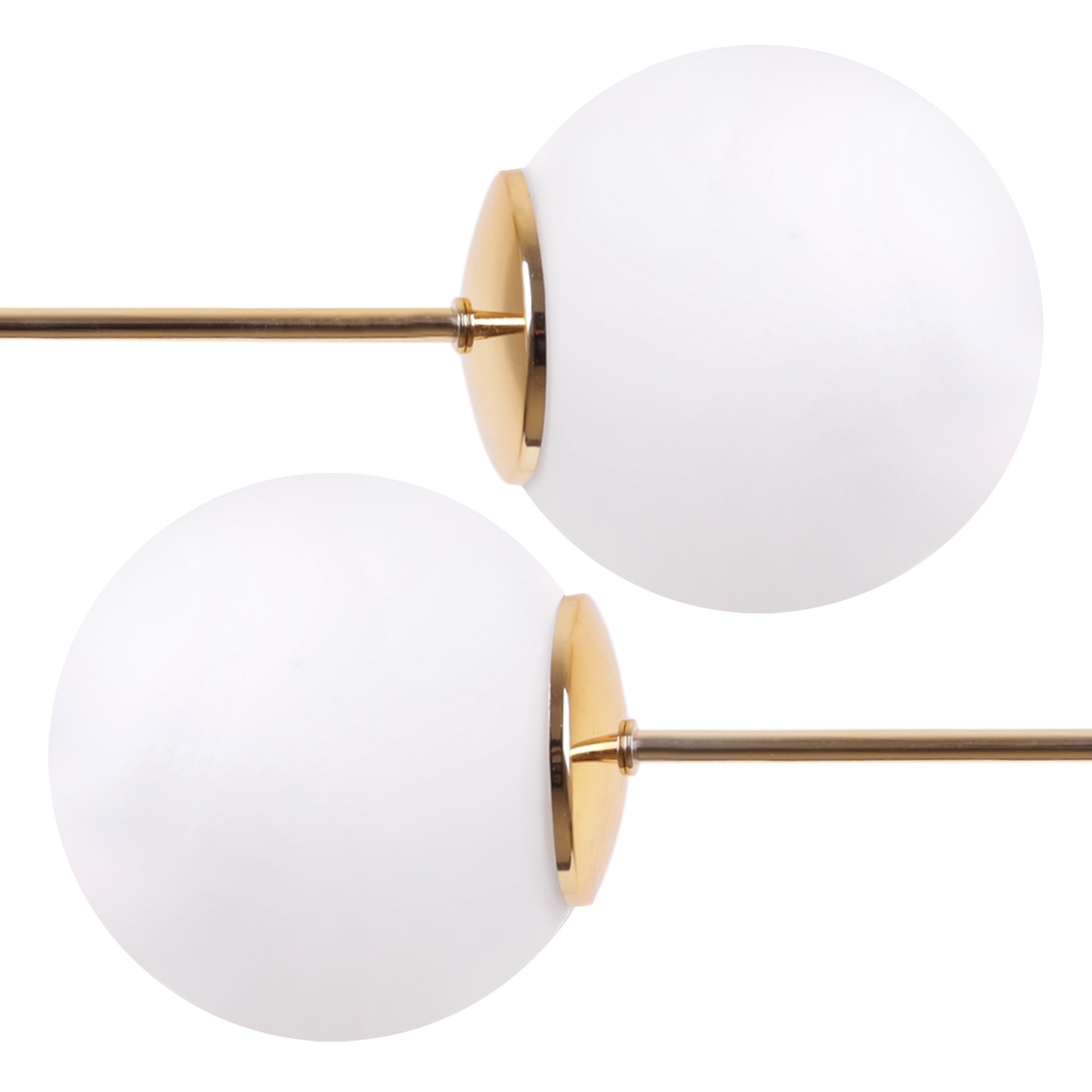 Lampa sufitowa wisząca Siena modern 3xE14 abażur kula złota/biała Light Home LH - 5