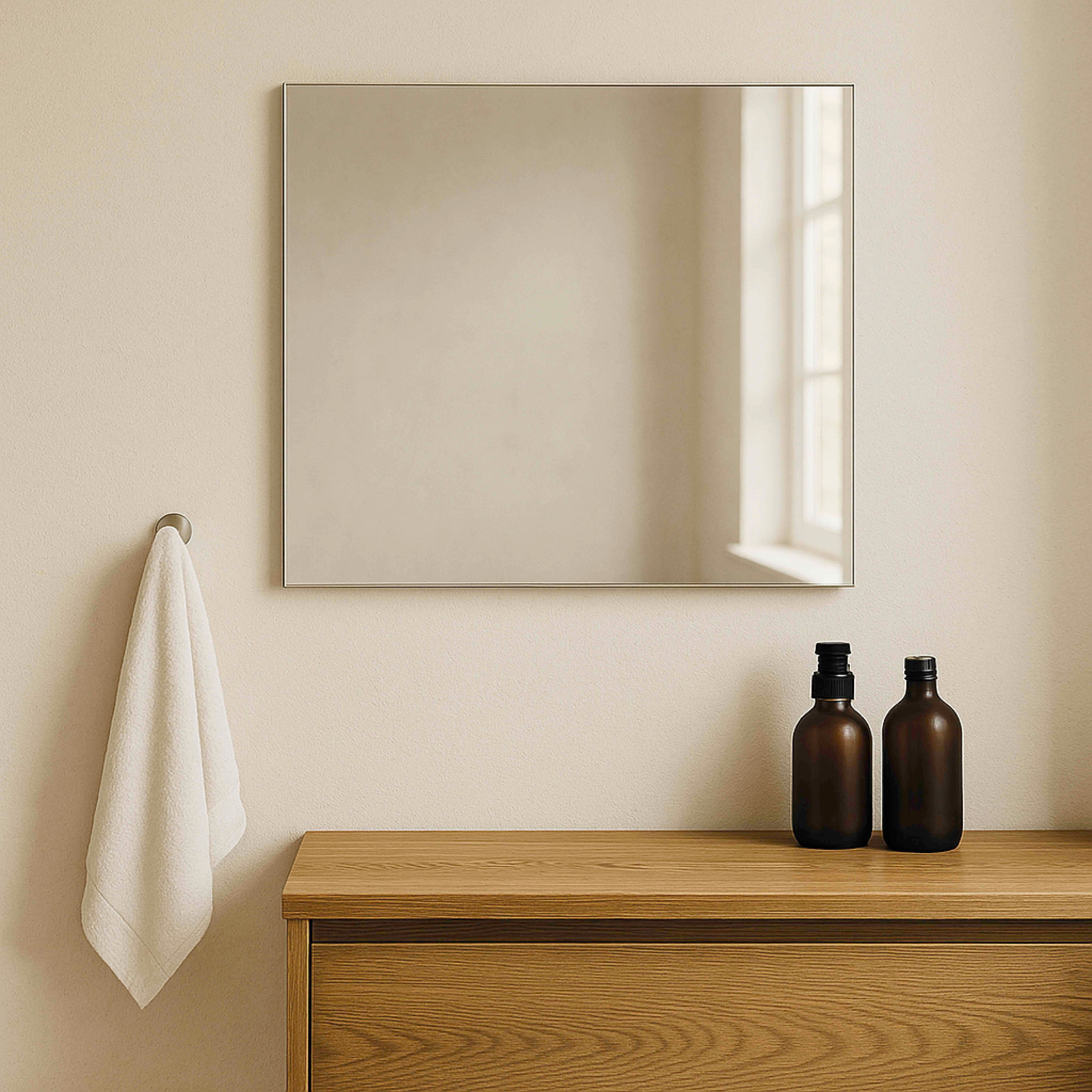 Miroir simple de salle de bain 80 cm-Jindoli - 2