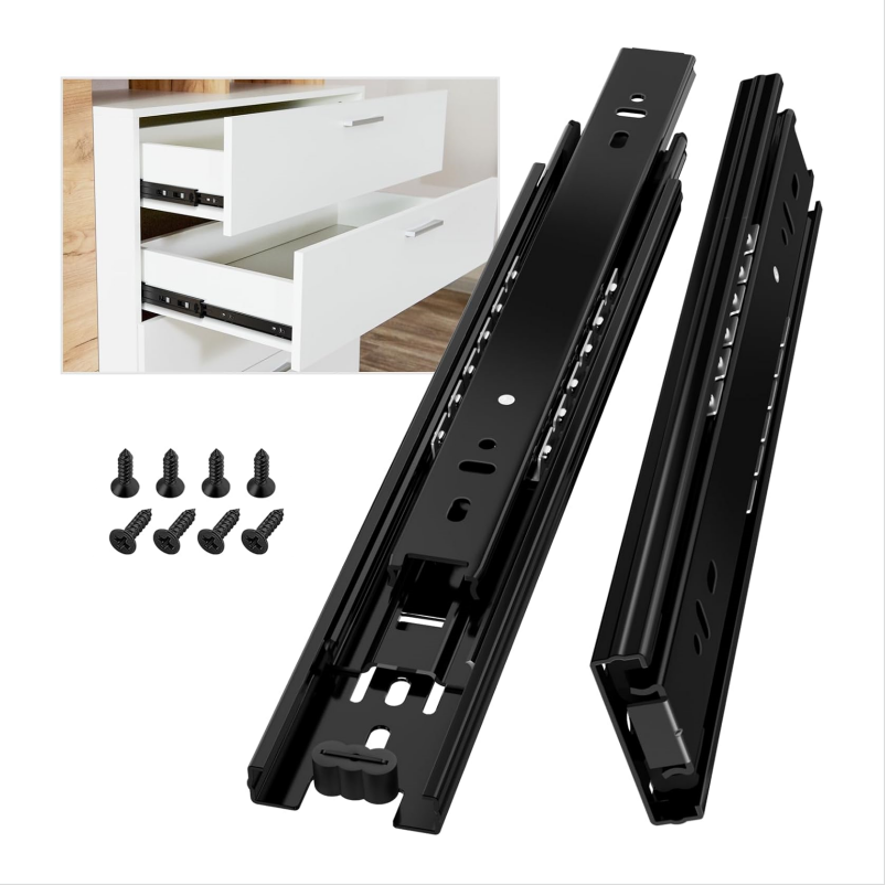 2 Pcs Coulisse Tiroir 250mm Glissi res Pour Tiroirs 3Plis Glissi re 