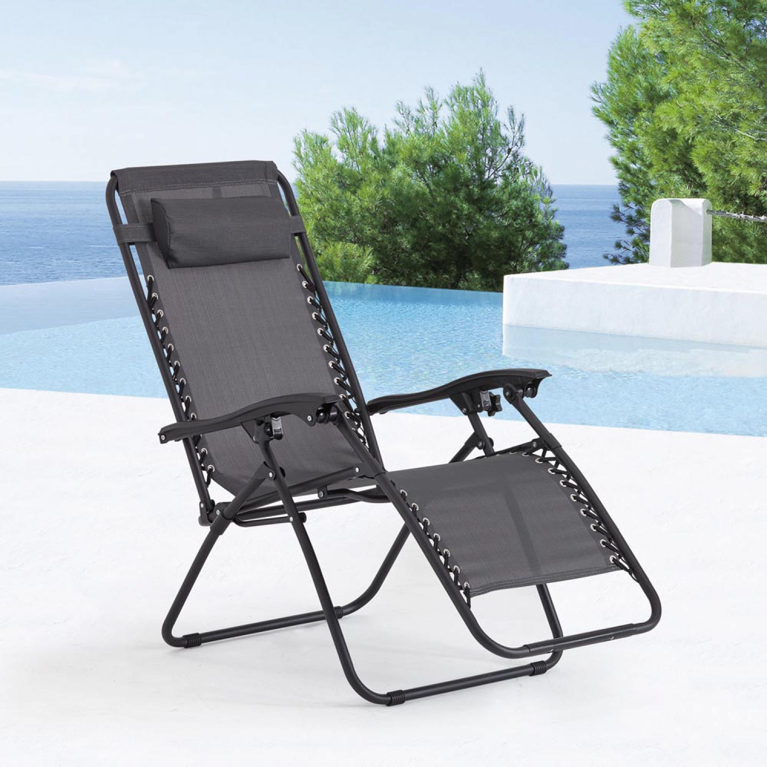 Da Giardino Sedia Sdraio Pieghevole Sdraio Color Tortora MANIHI