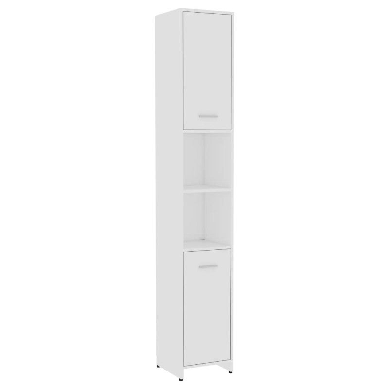 vidaXL Mobile da Bagno Bianco 30x30x183,5 cm in Legno Multistrato - 2