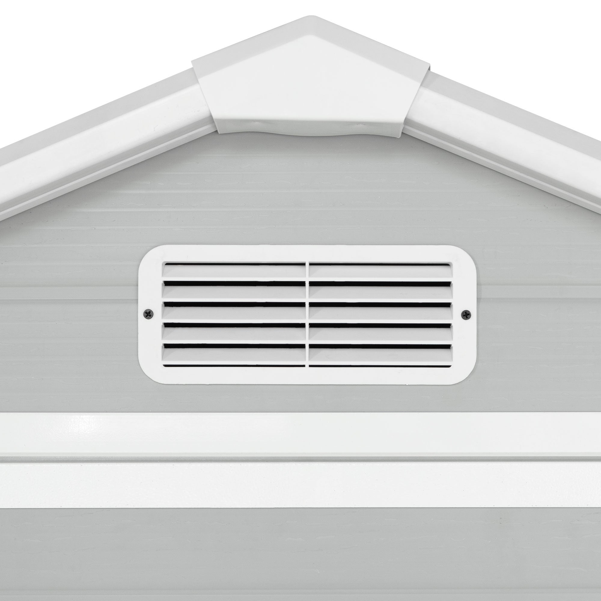 Abri de Jardin en Résine Aqua 1.4 Wasabi avec fenêtre - Gris Blanc - Inclut le Sol - 1,37m2 - 3
