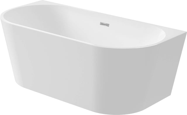 Vasca da bagno 160 cm installazione centro parete Ekomat SILIA KDS_016W - Bianco
