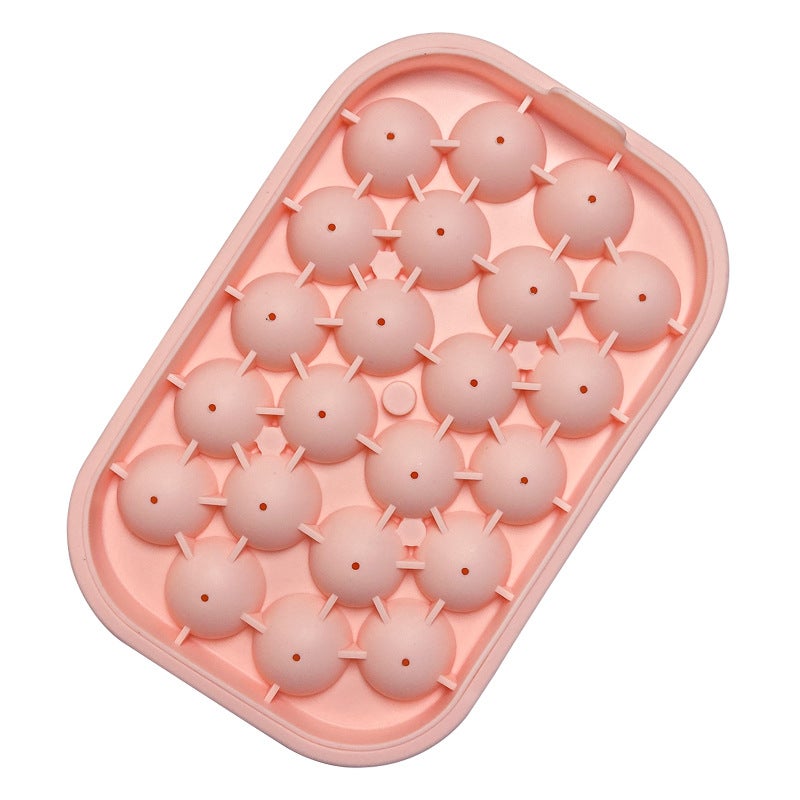 Bandeja para cubitos de hielo con tapa, molde grande de silicona de calidad alimentaria para cubitos de hielo, 4/6/8 rejillas, fabricante de bolas de hielo, bandeja para cubitos de hielo para cocina