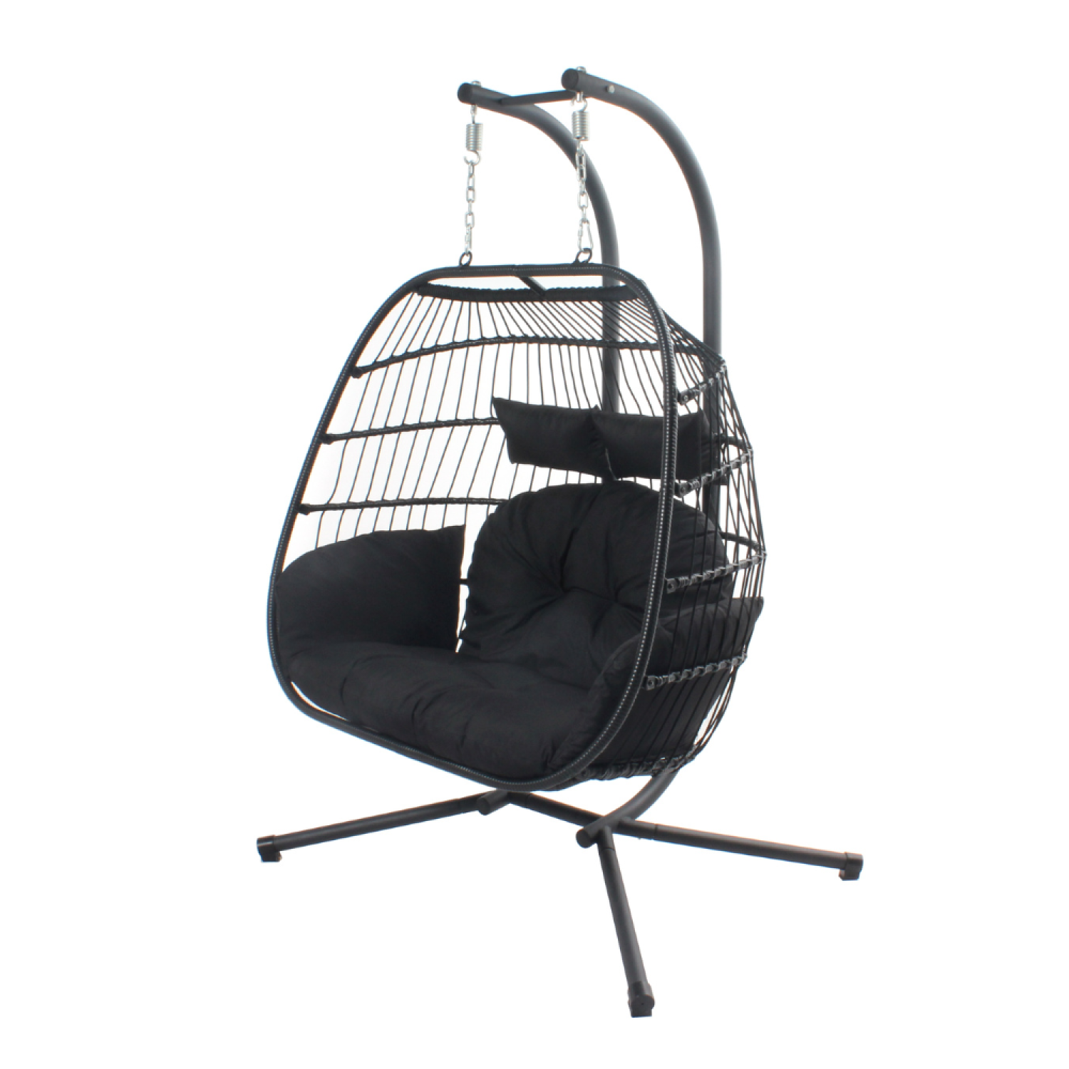 Fauteuil suspendu 2 places noir FARO - 2