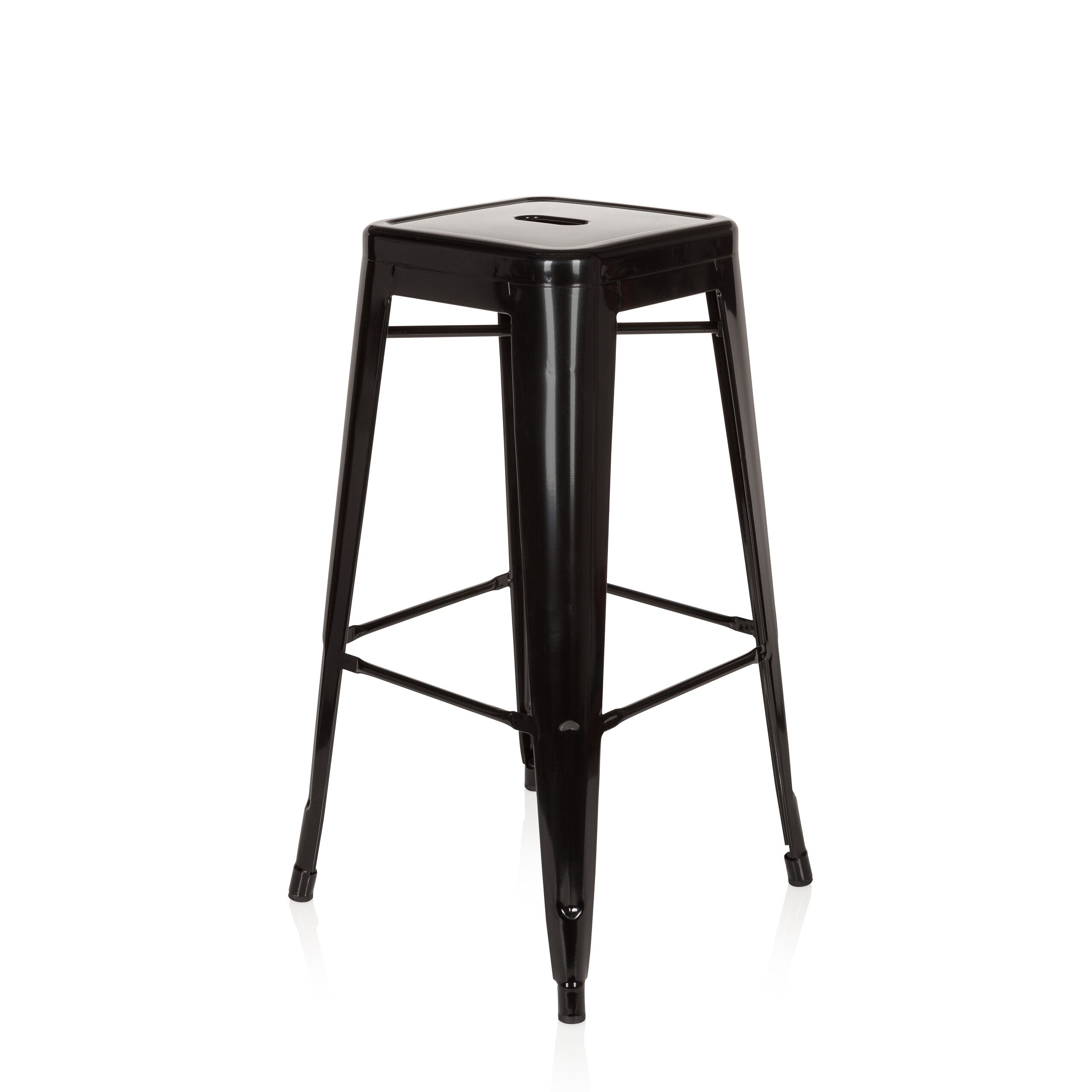Sgabello da bar VANTAGGIO HIGH metallico nero hjh OFFICE - 8