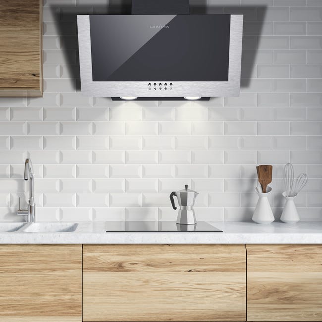 Cappa Aspirante Ciarra Inclinata 60cm | Classe A++ | 350m³/h | Nera | Con Filtri A Carbone - Foto 11