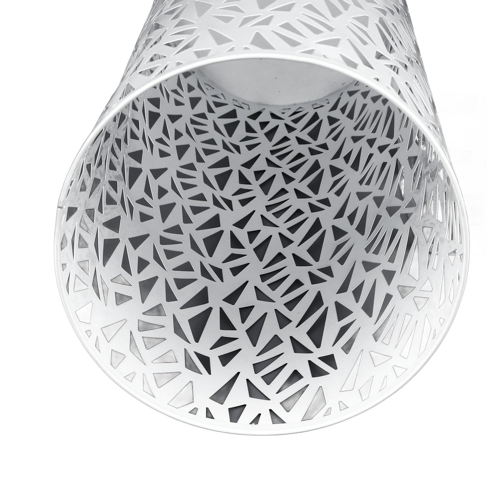 Porte-parapluie rond métal blanc 23x15 cm ajouré résistant rustique bureau entrée maison – ComfortXL - 8