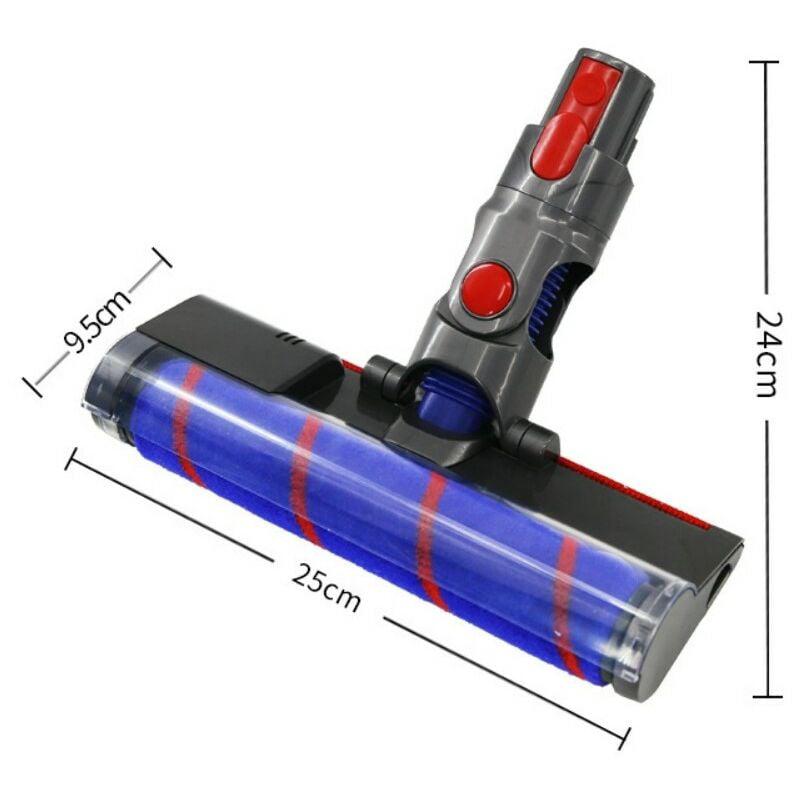 Brosse compatible avec accessoire aspirateur Dyson V10 V8 V7 V11 avec dégagement rapide pour nettoyer les tapis, sols, carrelages - 2