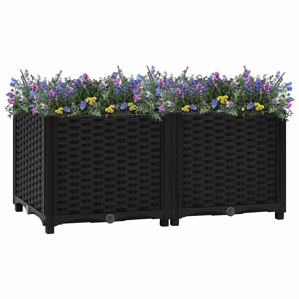 Podwyższone łóżko 80x40x38 cm Polipropylen vidaXL