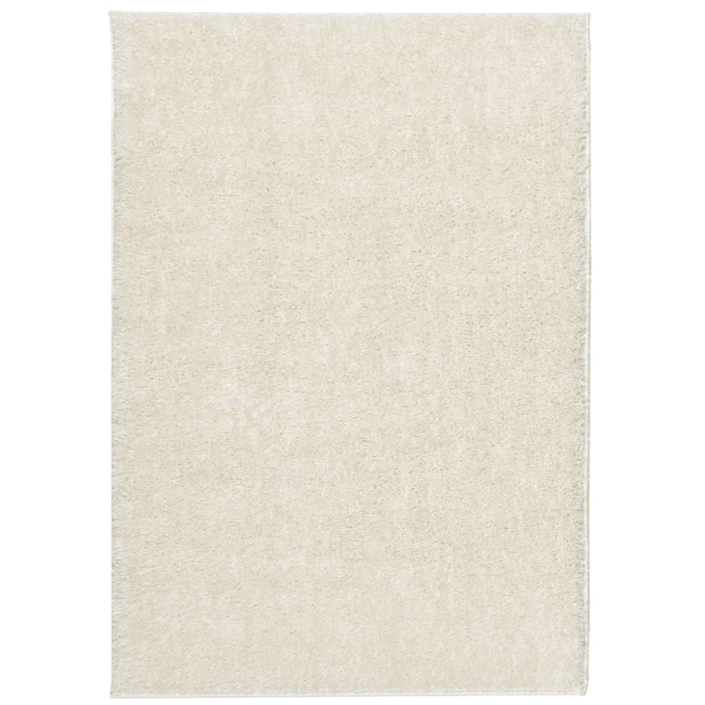 Tapis De Chambre Enfant Motif Marelle - Dimensions 160x230 Cm - Couleur Crème - Polyester Doux - Facile à Entretenir