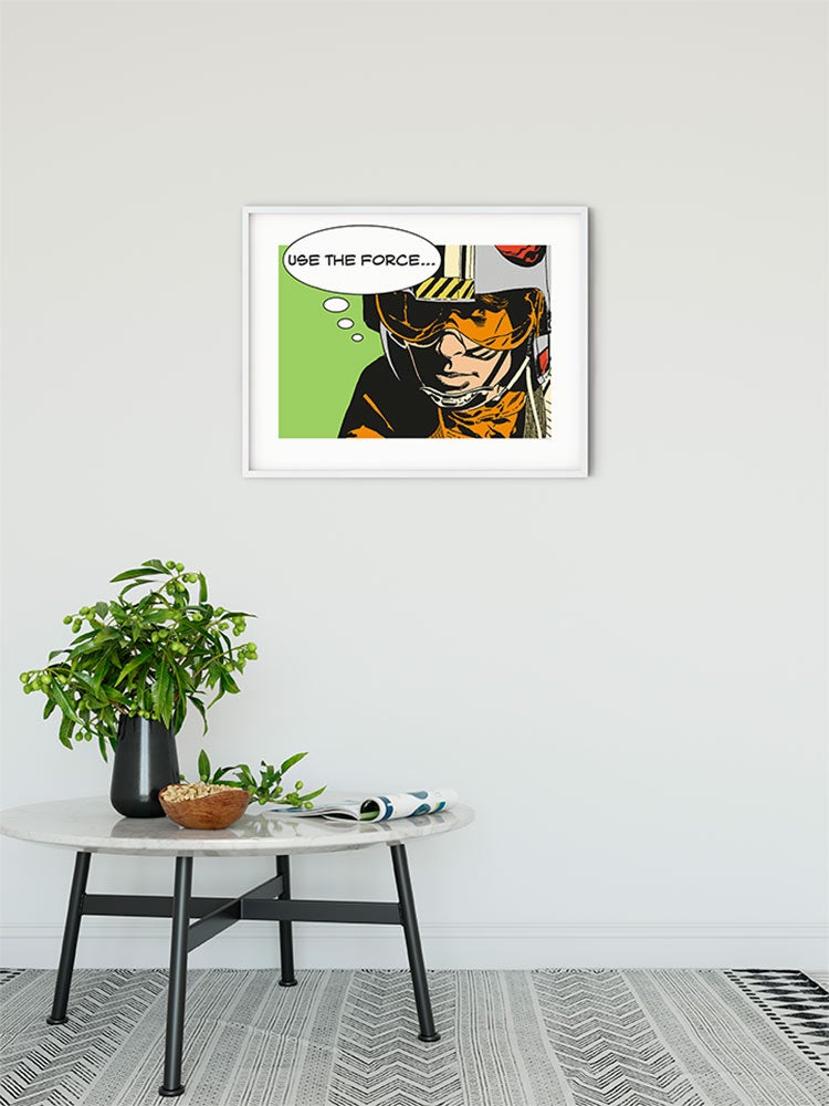 Cartel artístico de komar - star wars classic comic quote luke - talla: 50 x 40 cm