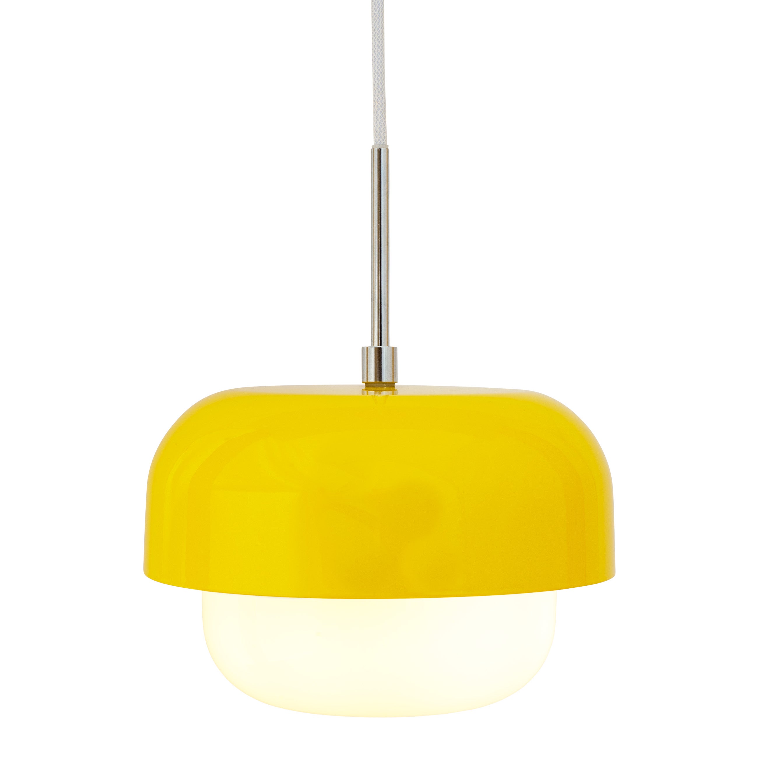 Suspension en verre et métal jaune, h 15 cm d 23 cm Haipot - DYBERG LARSEN - 3