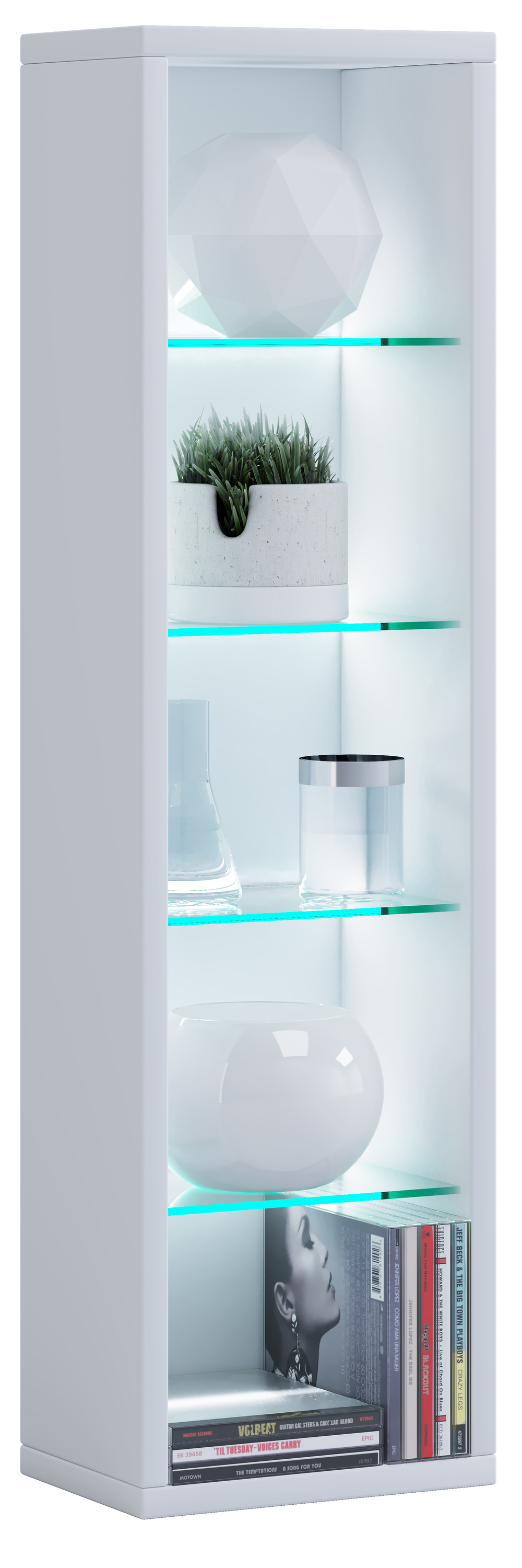 Drewniany stojak na płyty CD i DVD Dekoracyjna półka Rasato