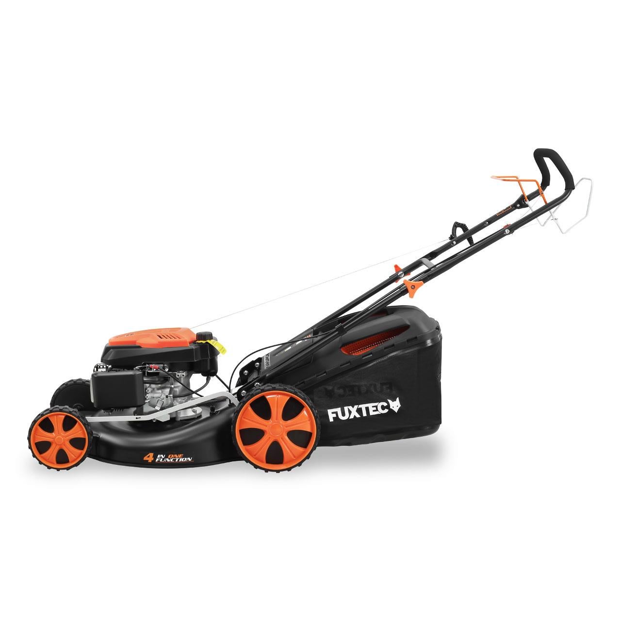 Tondeuse à gazon thermique autotractée FUXTEC FX-RM5396 – 196 cm³ – 53 cm – 6CV – Bac 70L - 8