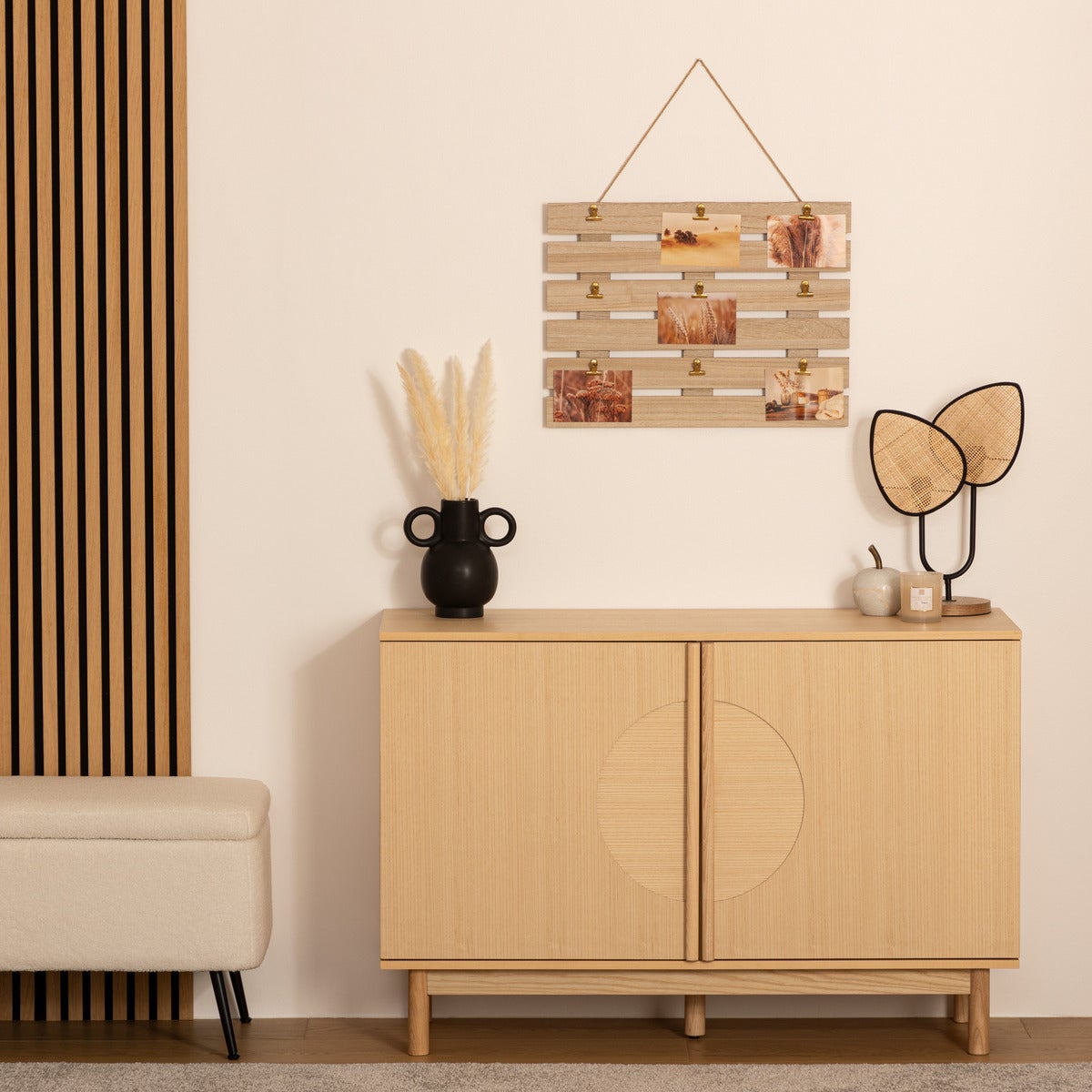 Porte photo - bois 58x43 cm - Atmosphera créateur d'intérieur - 2