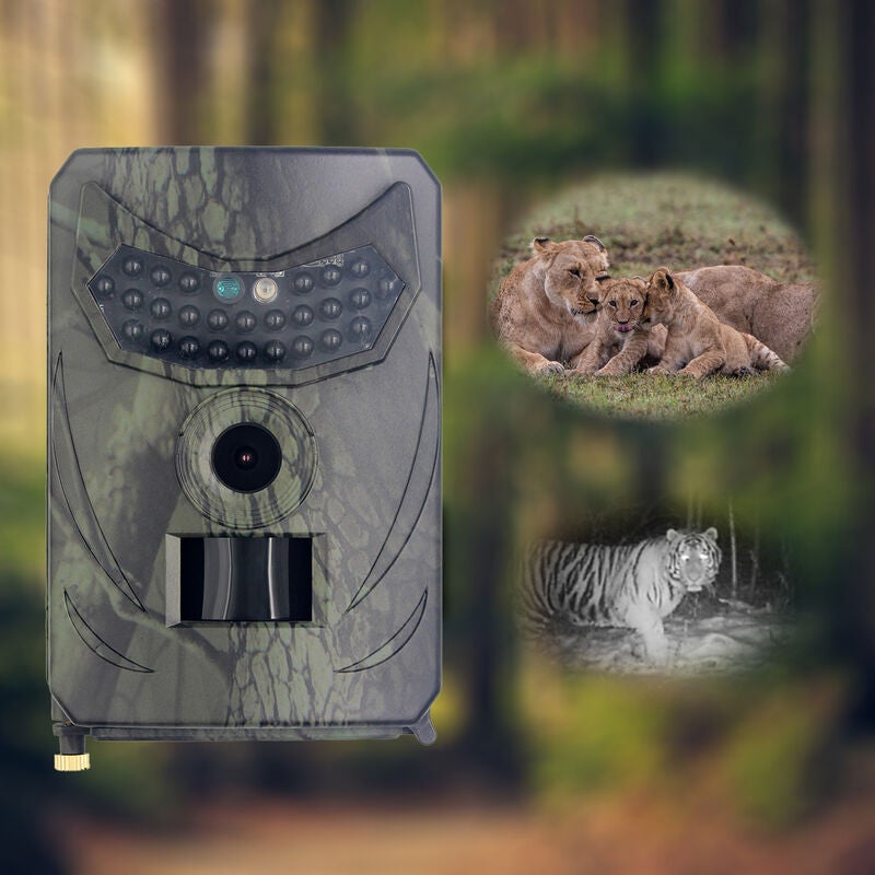 IP54 Caméra de chasse 12MP HD 1080P Vision nocturne infrarouge Détection infrarouge animale extérieure étanche - 3