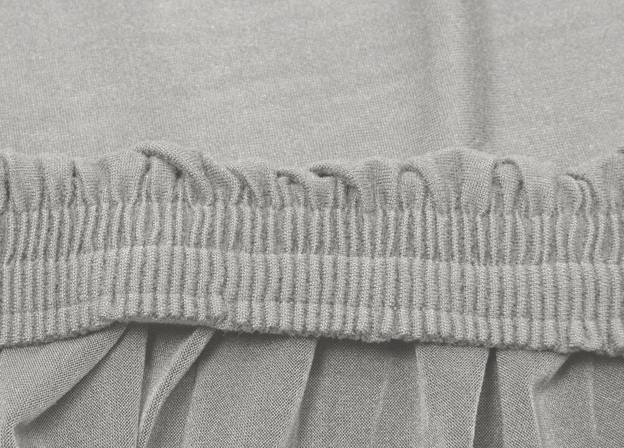 Copridivano Antimacchia Elasticizzato Penisola Componibile Tinta Unita Modello Perfetto 3 Posti Grigio Chiaro - 3